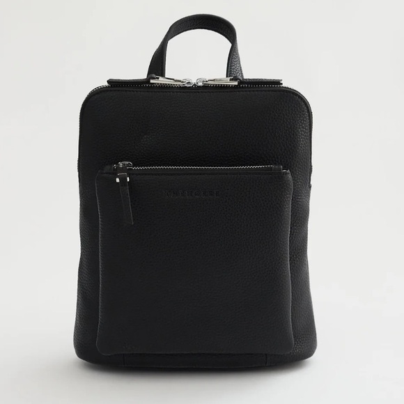 The Horse Black Leather Mini Backpack with Adjustable Straps - Picture 4 of 11